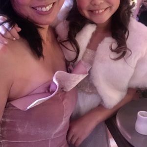 Girls size 9-10 White Faux Fur Stole Jacket